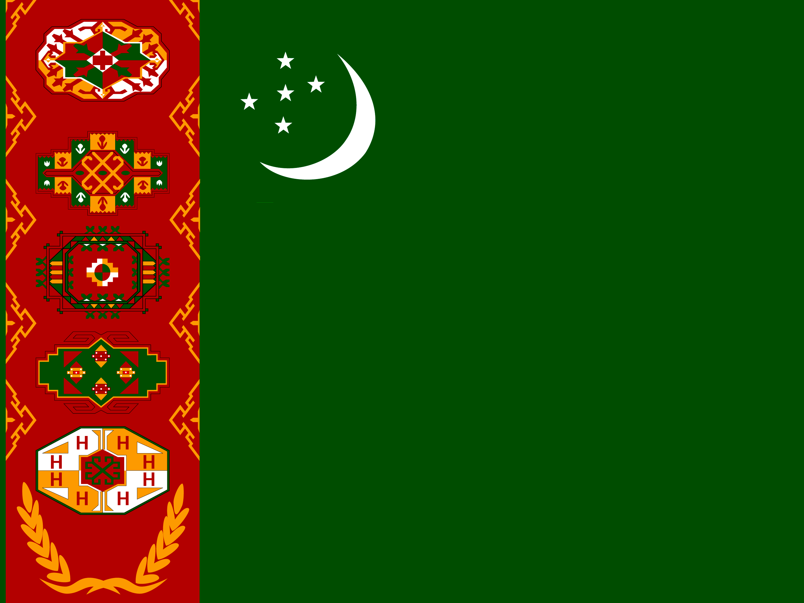 cờ Turkmenistan