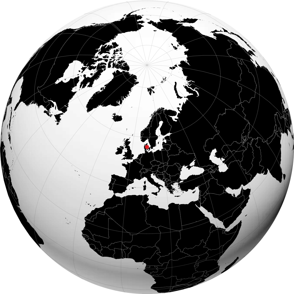 Aarhus trên quả địa cầu