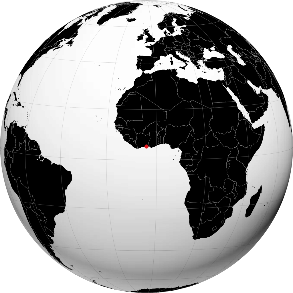 Abidjan trên quả địa cầu