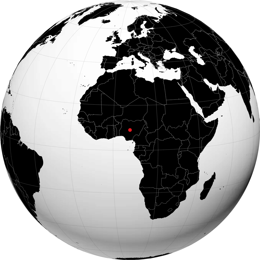 Abuja trên quả địa cầu