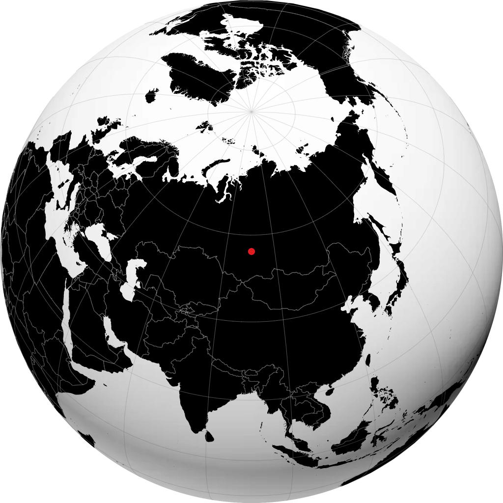 Achinsk trên quả địa cầu