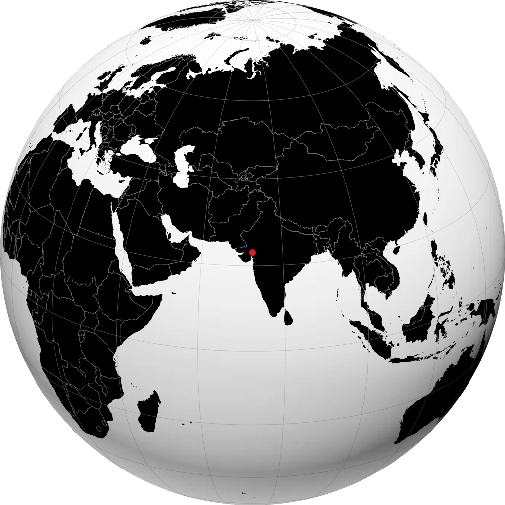 Ahmedabad trên quả địa cầu