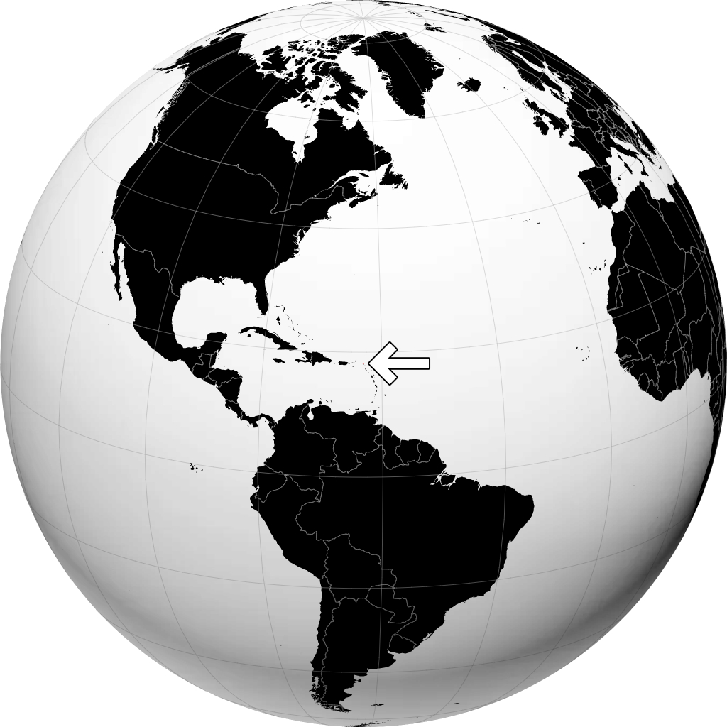 Anguilla trên quả địa cầu