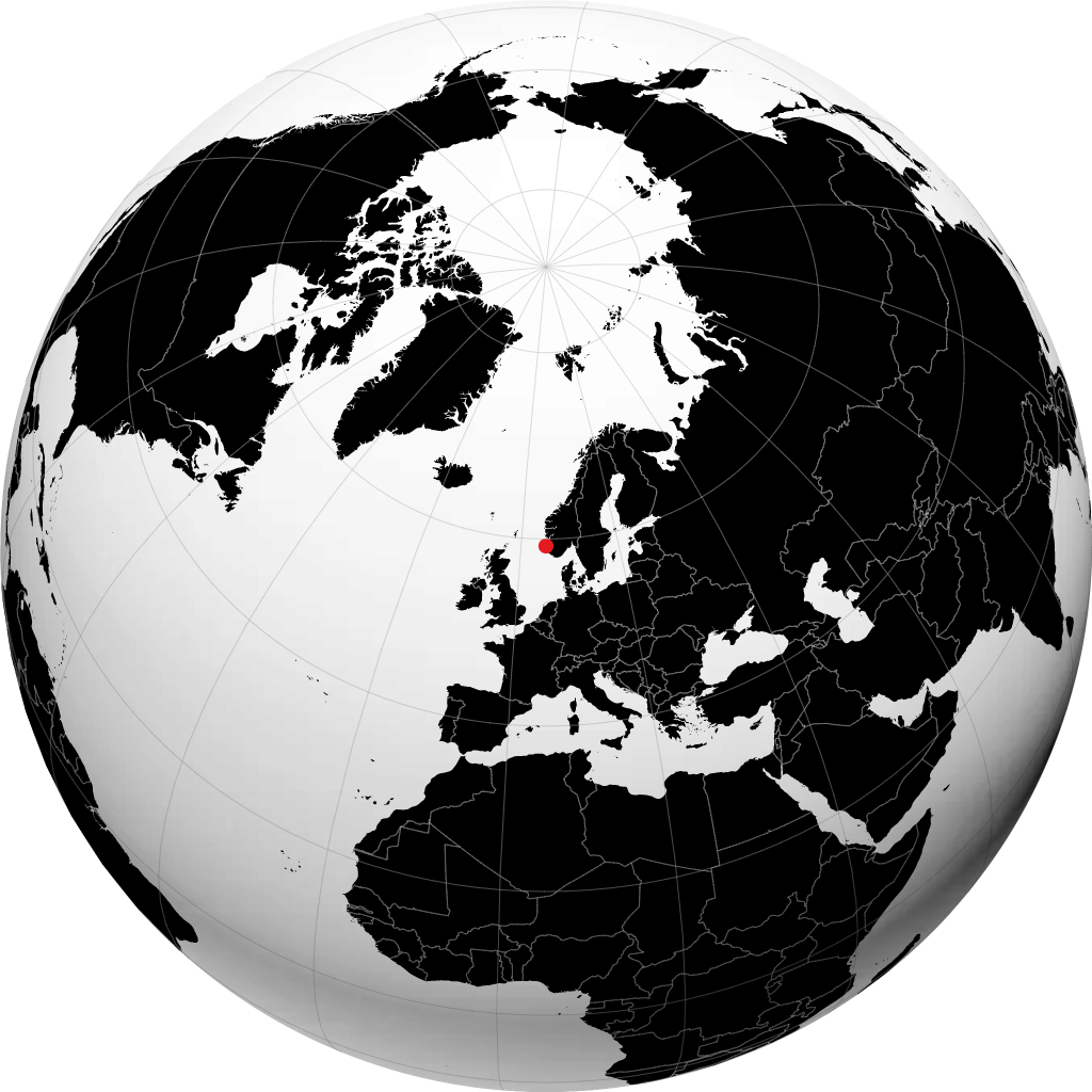 Åkrehamn trên quả địa cầu