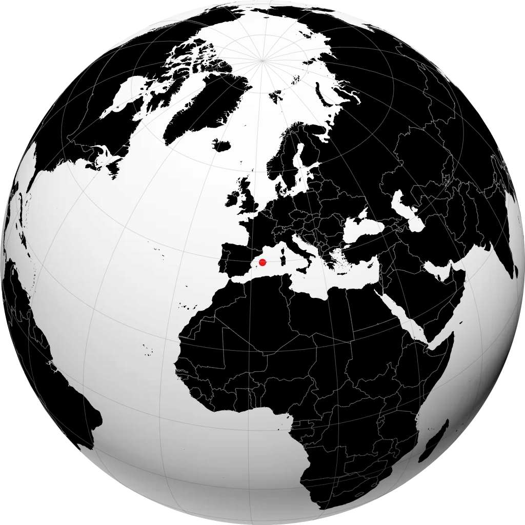 Alcúdia trên quả địa cầu