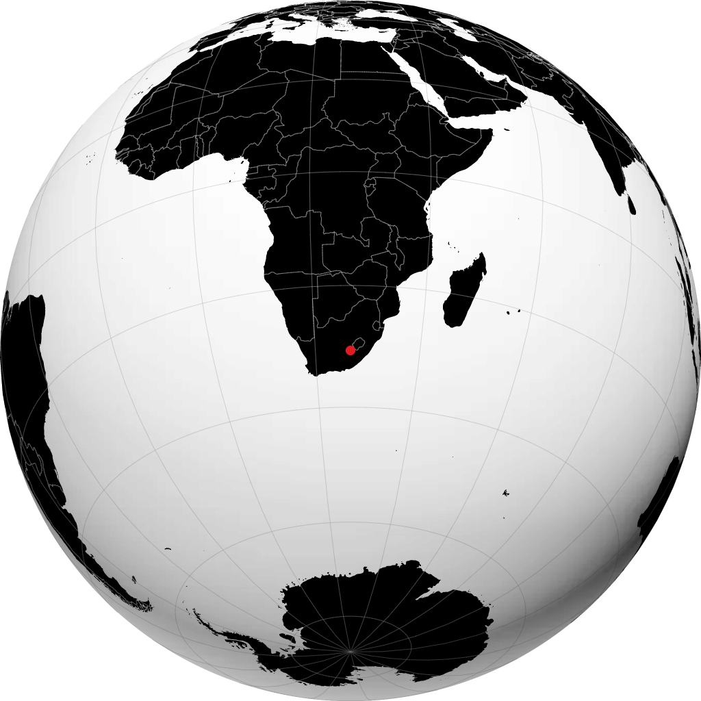 Aliwal North trên quả địa cầu