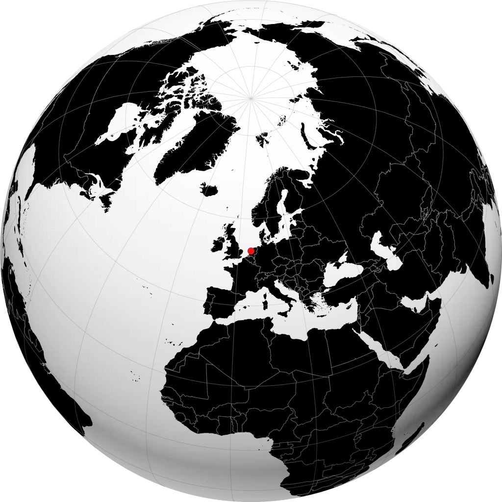 Alkmaar trên quả địa cầu