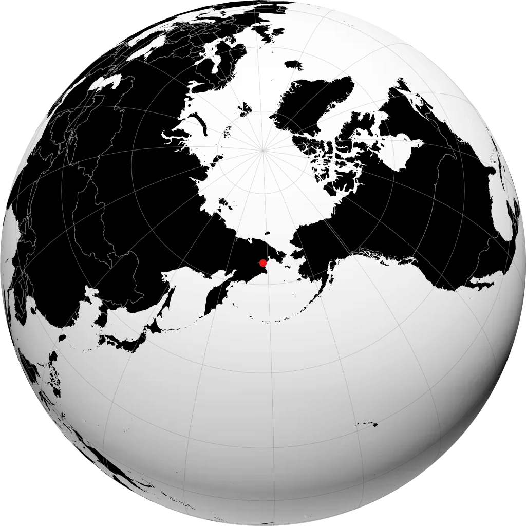 Anadyr trên quả địa cầu