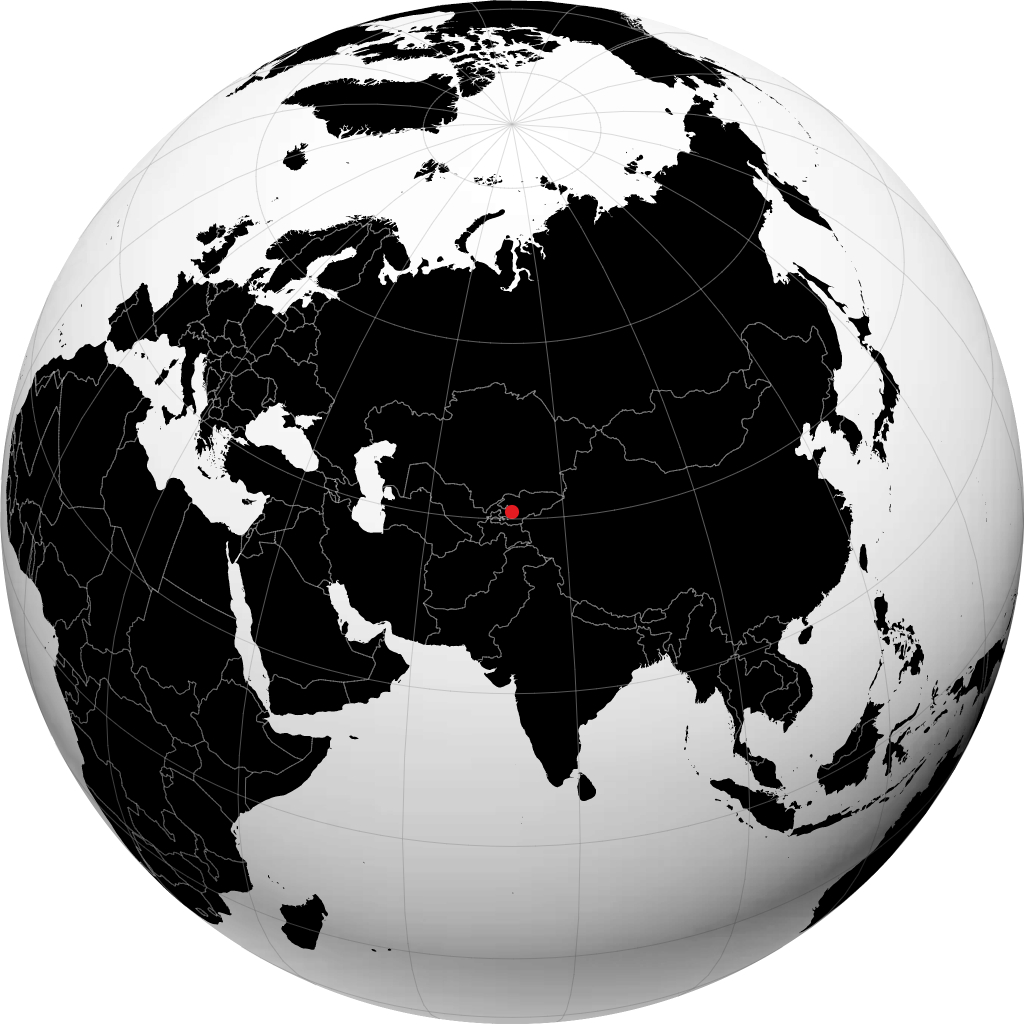 Andijan trên quả địa cầu