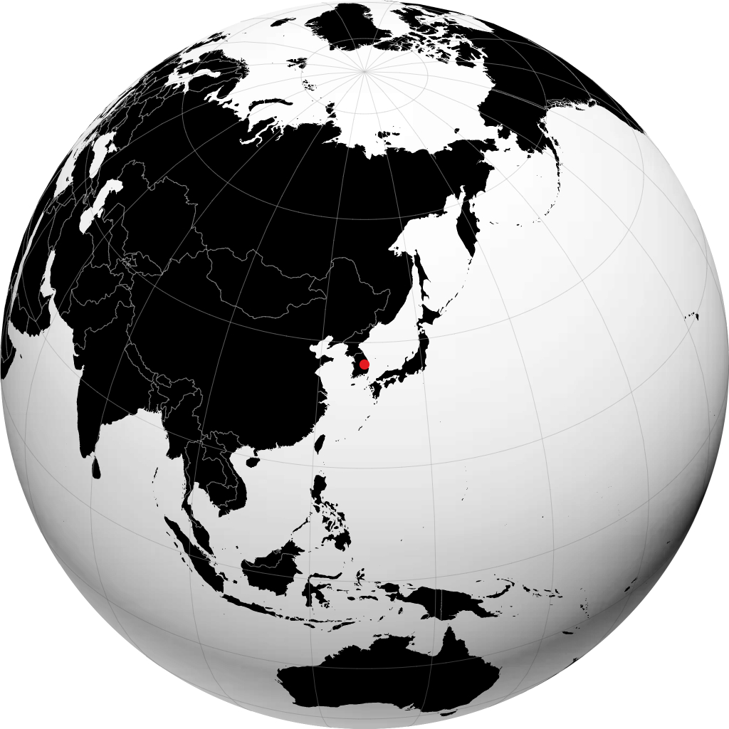 Andong trên quả địa cầu