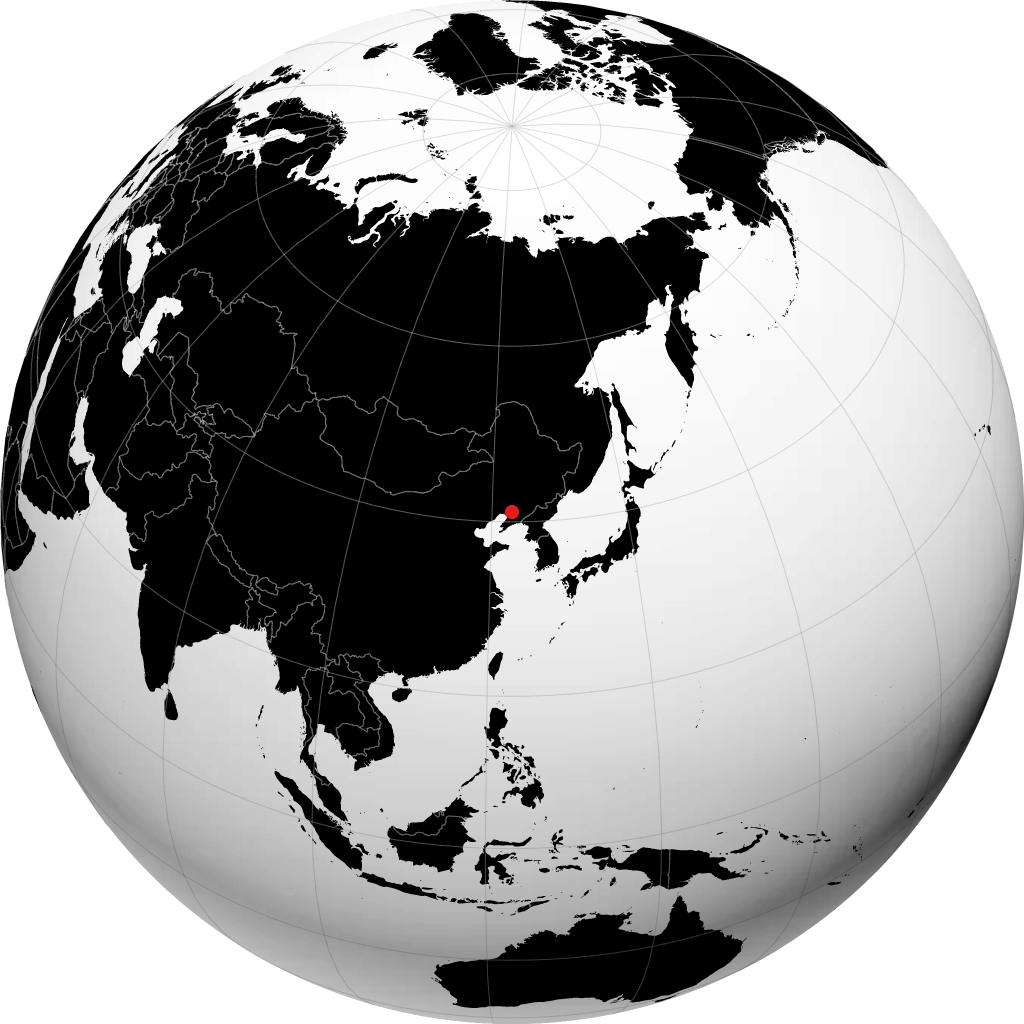 Anshan trên quả địa cầu