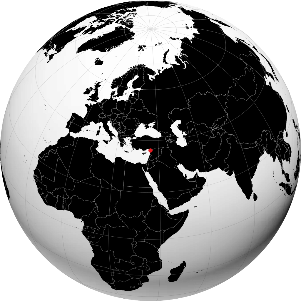 Antakya trên quả địa cầu