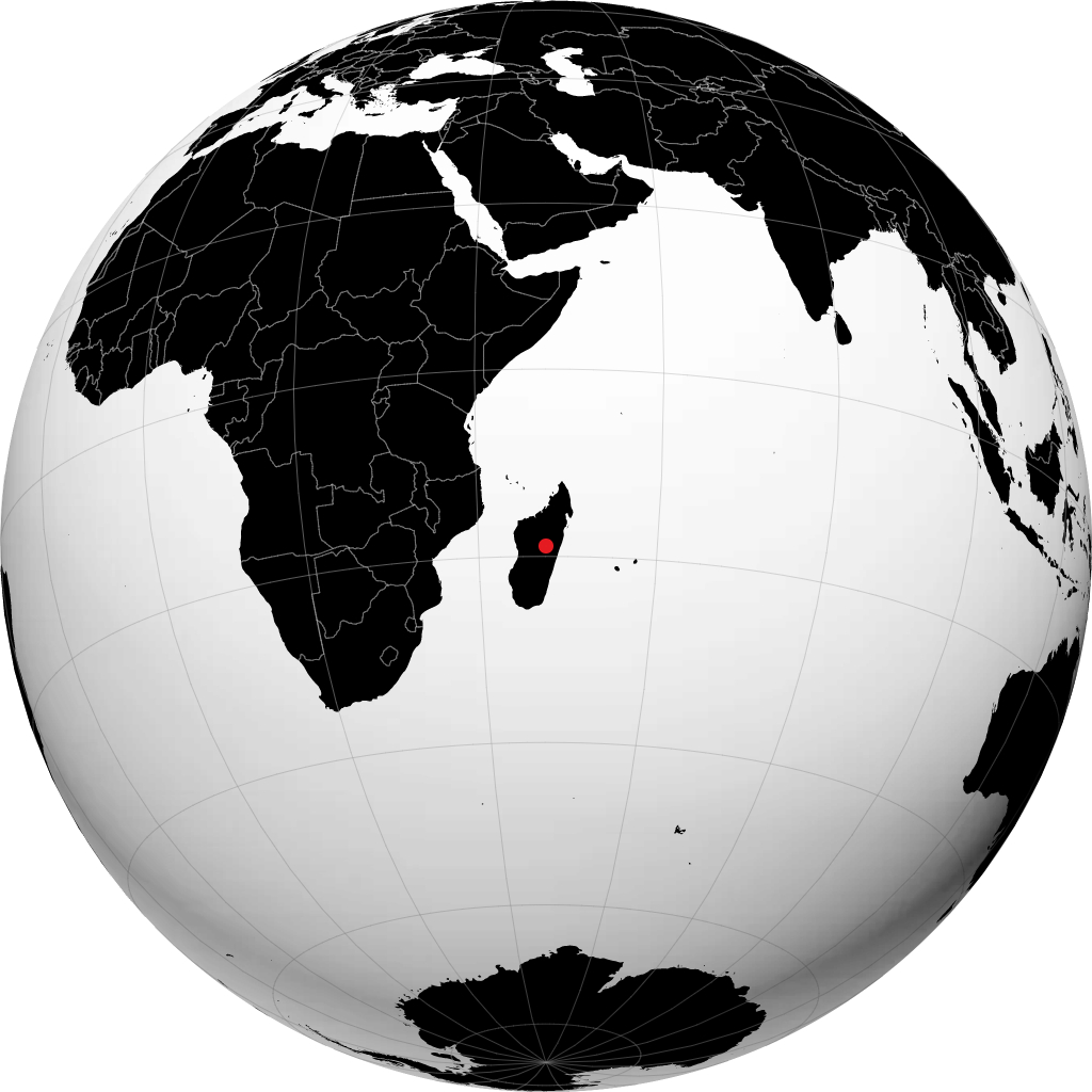 Antananarivo trên quả địa cầu