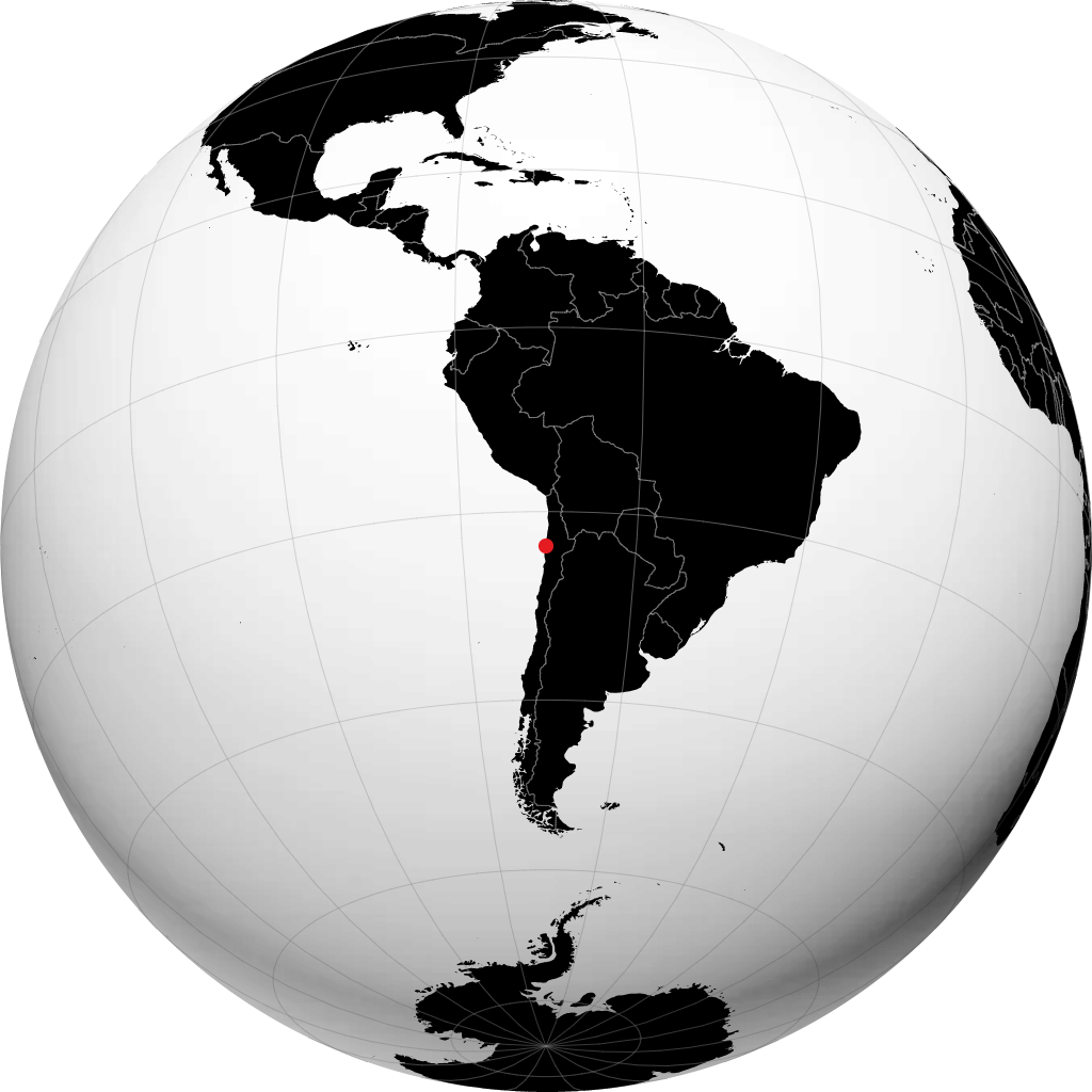 Antofagasta trên quả địa cầu