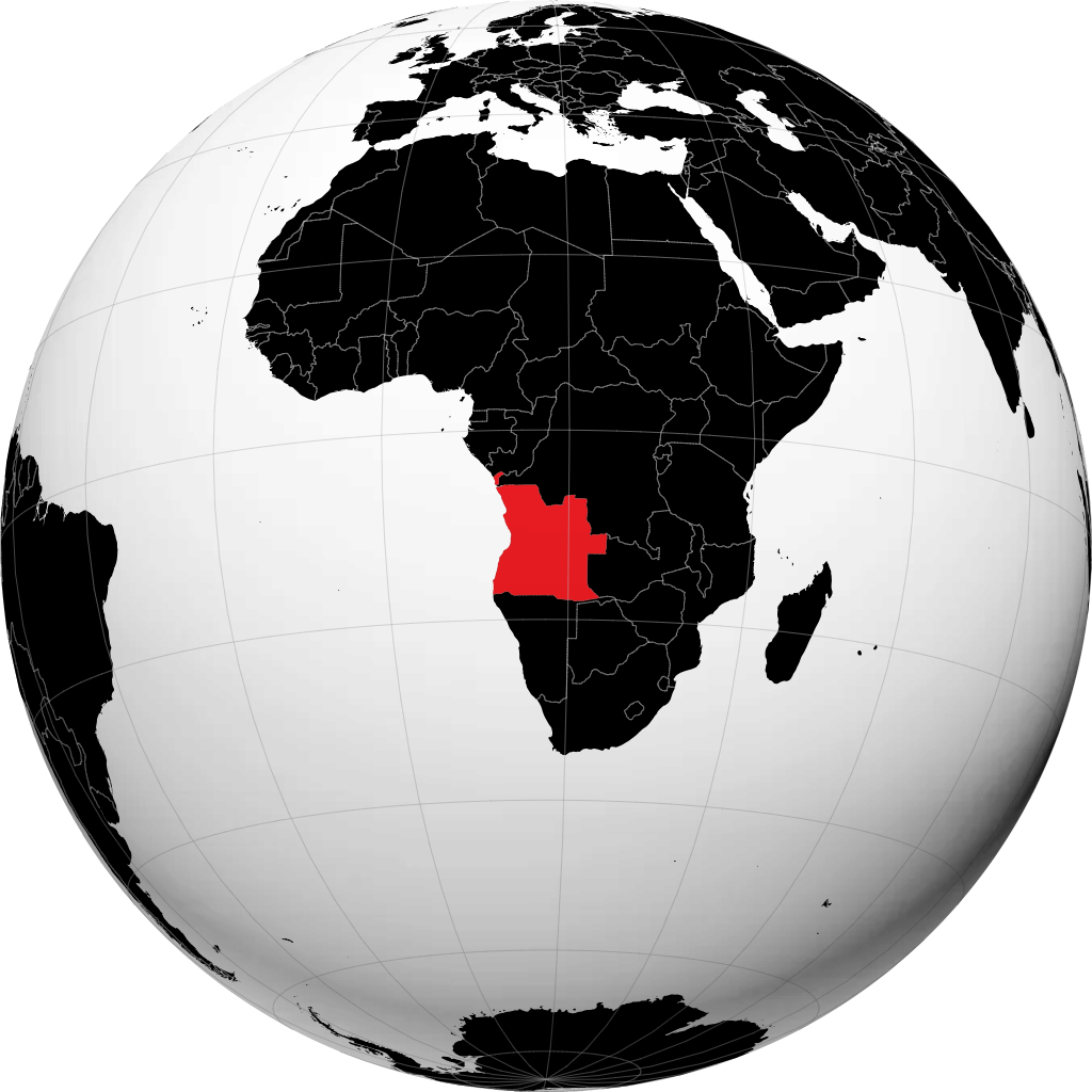 Angola trên quả địa cầu