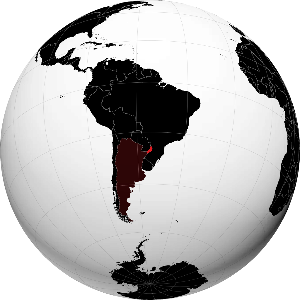 Tỉnh Misiones trên quả địa cầu