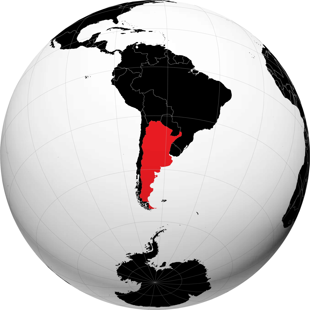 Argentina trên quả địa cầu