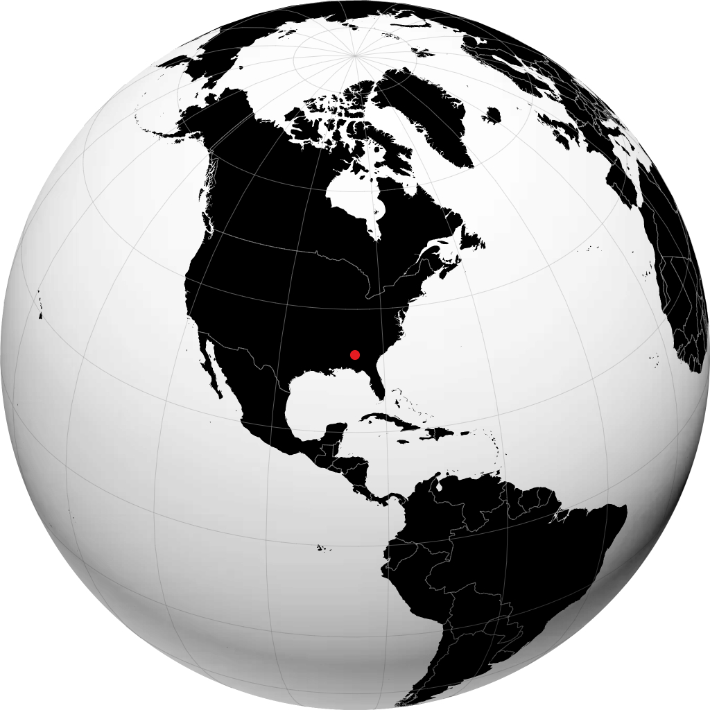 Auburn trên quả địa cầu