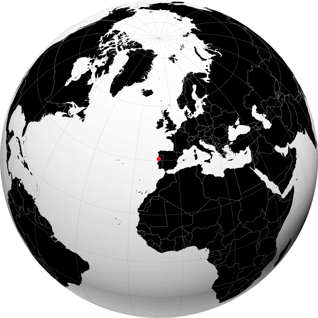 Aveiro trên quả địa cầu
