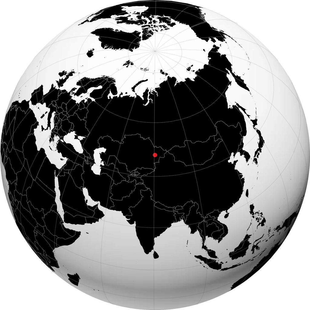 Ayagoz trên quả địa cầu
