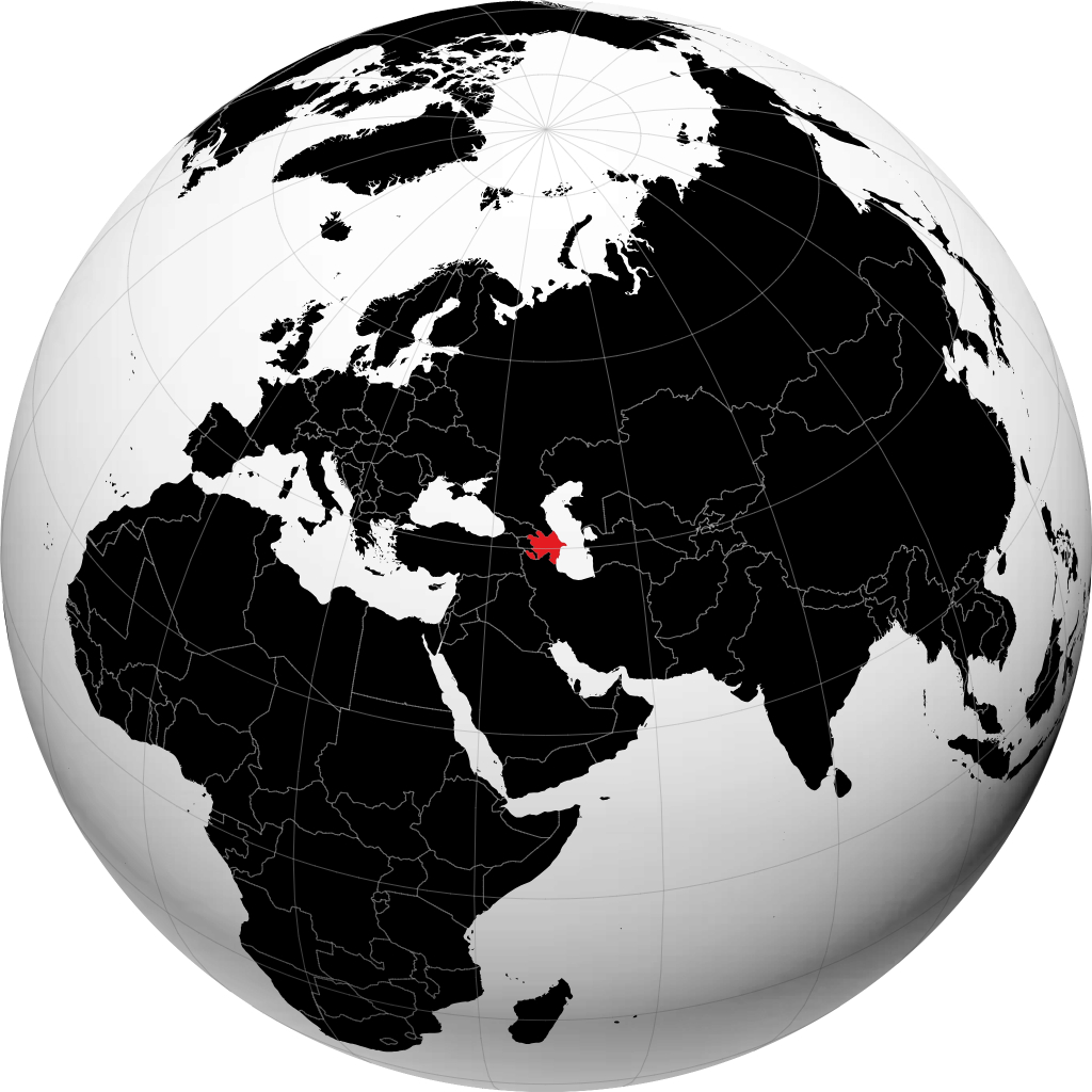 Azerbaijan trên quả địa cầu