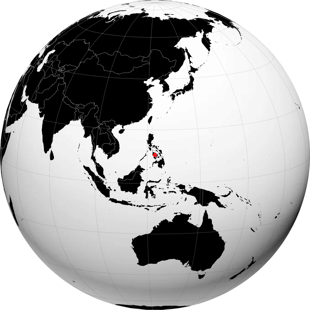 Bacolod City trên quả địa cầu