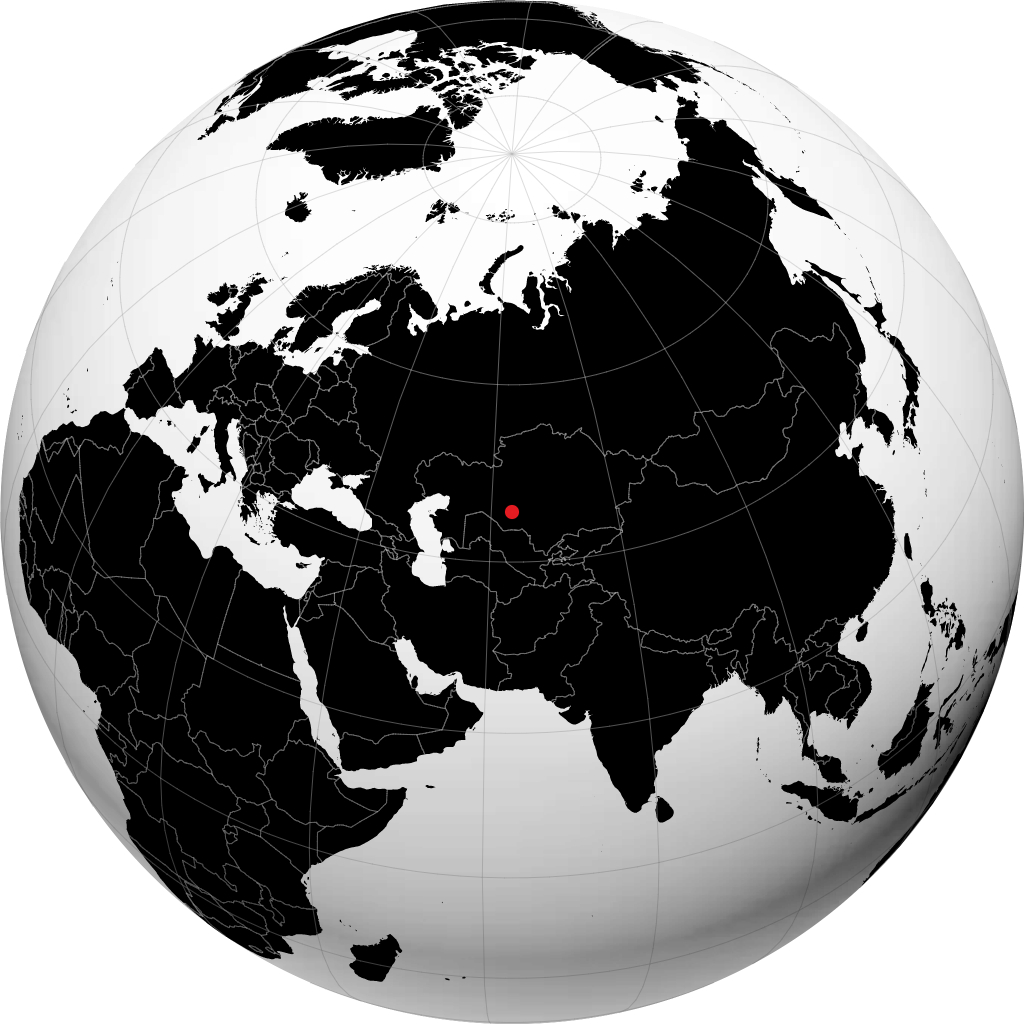 Baikonur trên quả địa cầu