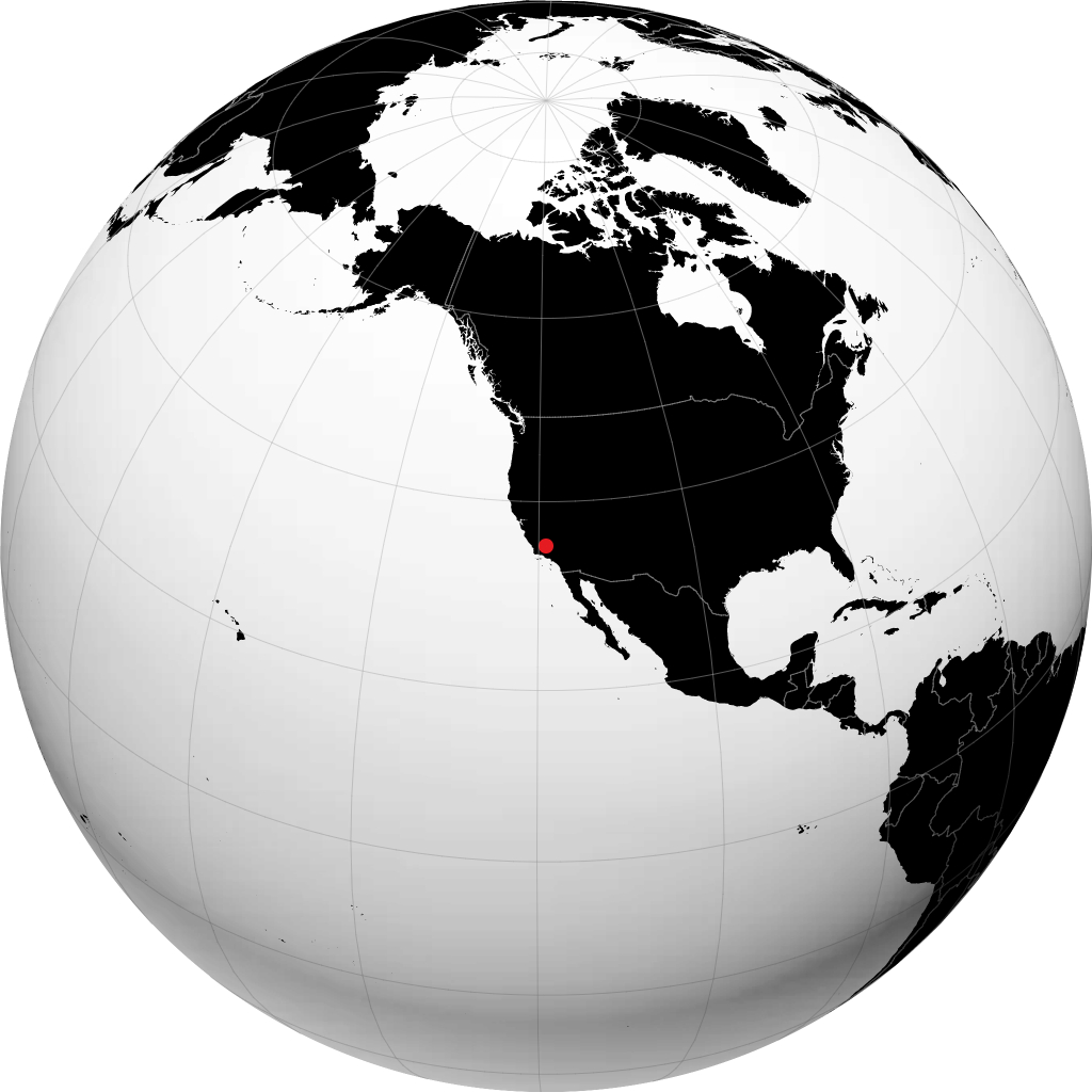 Bakersfield trên quả địa cầu