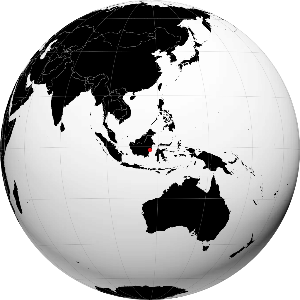 Balikpapan trên quả địa cầu