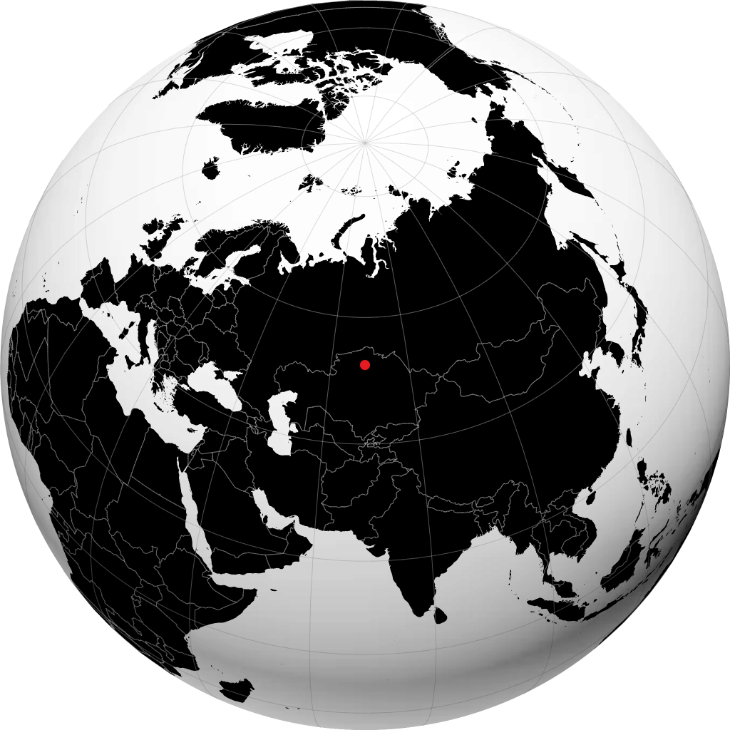 Balkashino trên quả địa cầu