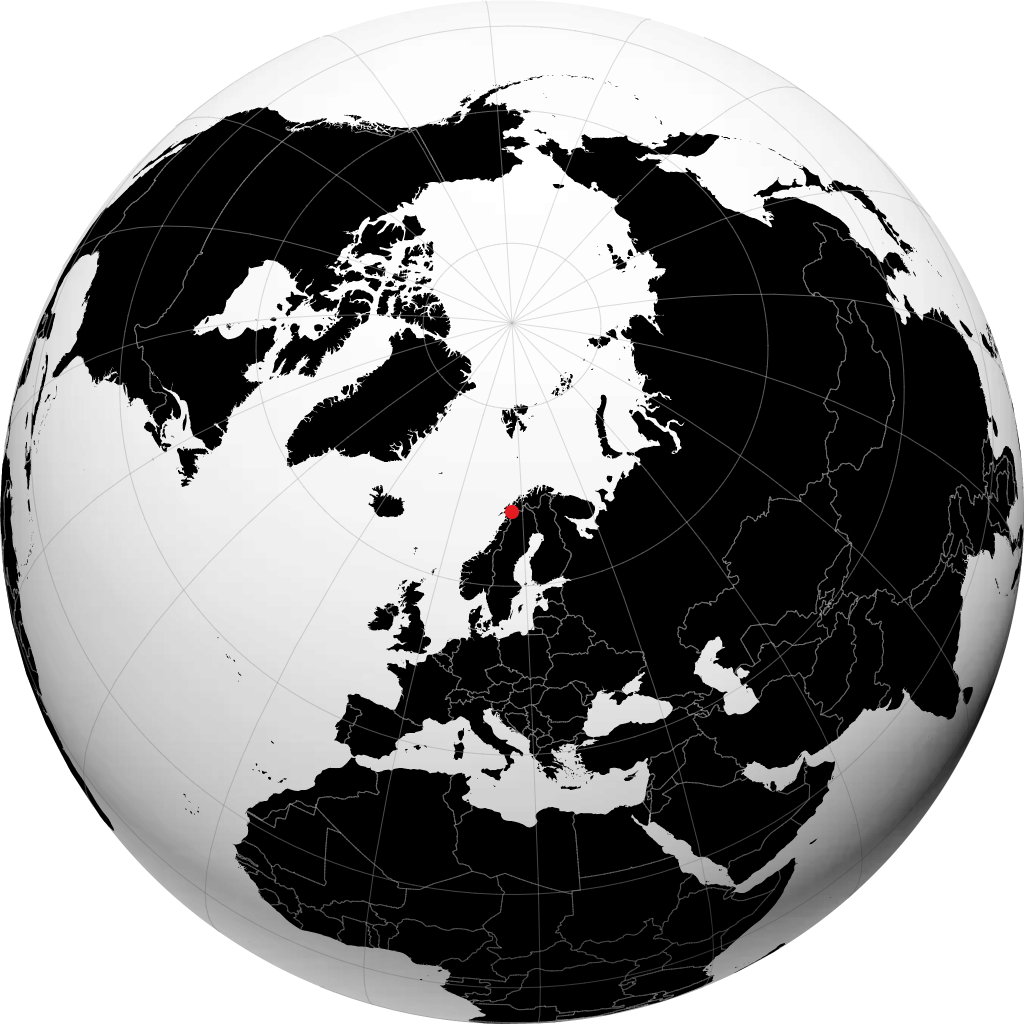 Ballangen trên quả địa cầu