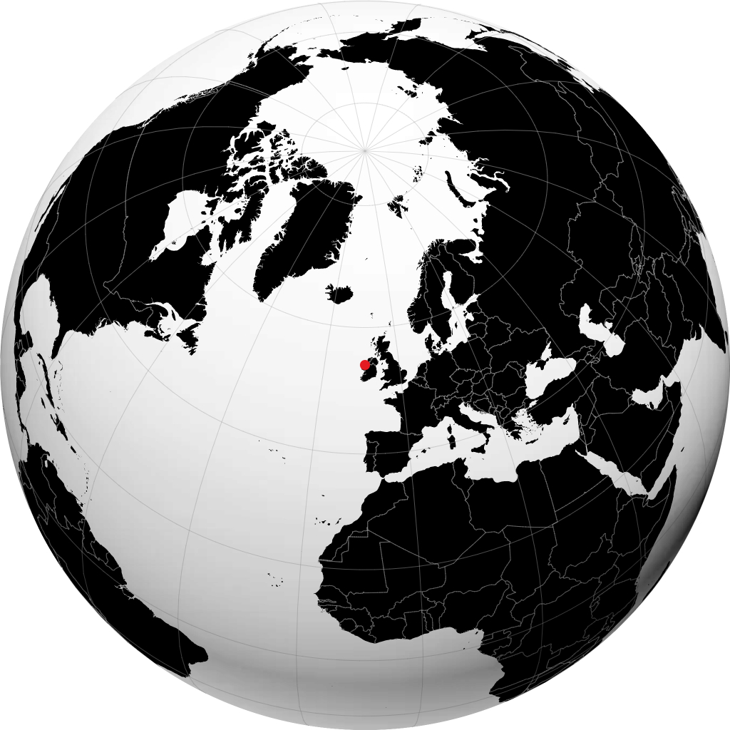 Ballina trên quả địa cầu
