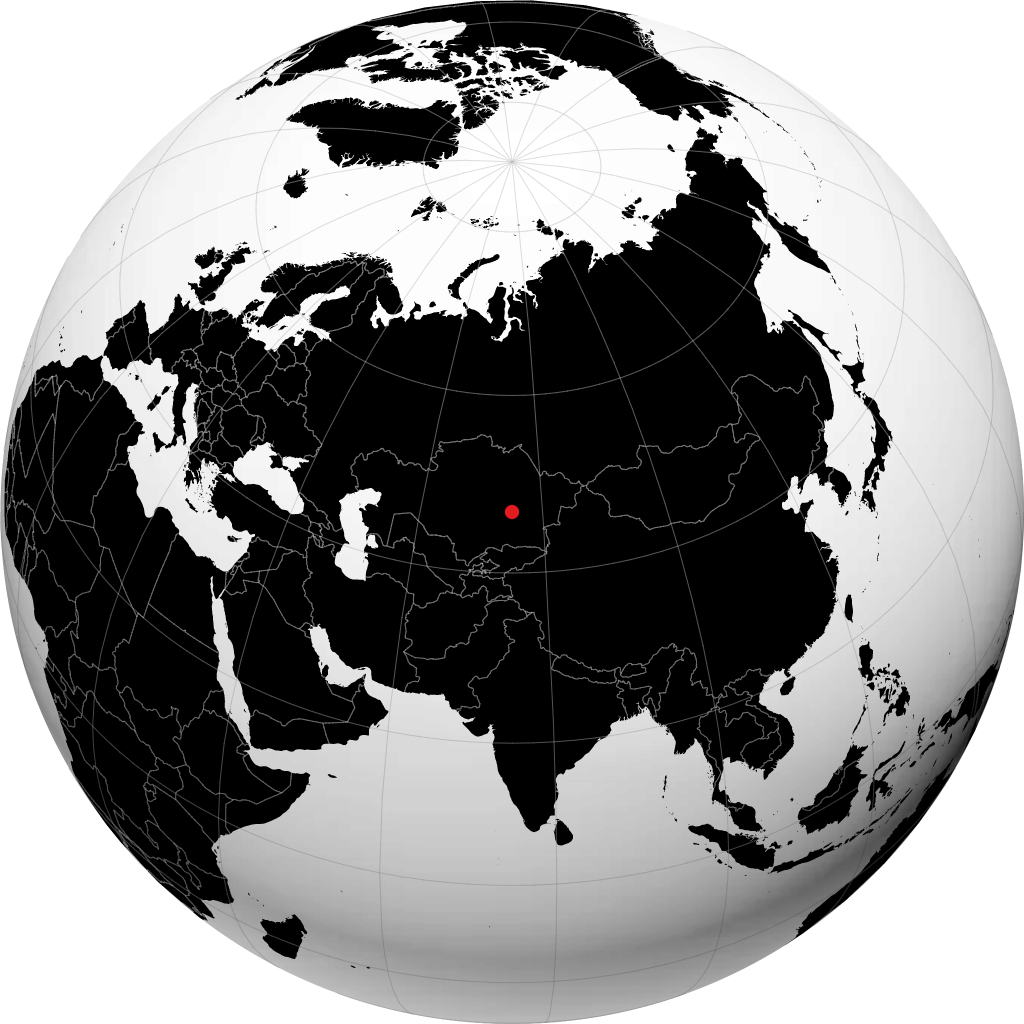 Balqash trên quả địa cầu