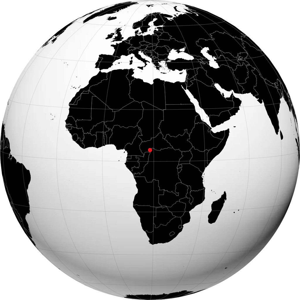 Bangui trên quả địa cầu