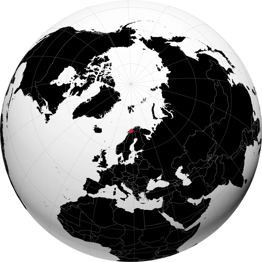 Bardufoss trên quả địa cầu