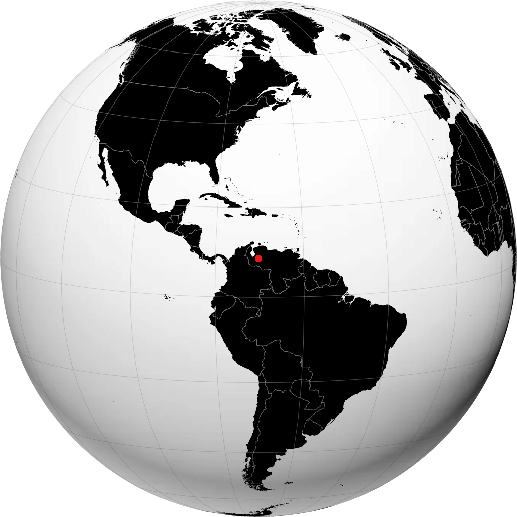 Barinas trên quả địa cầu