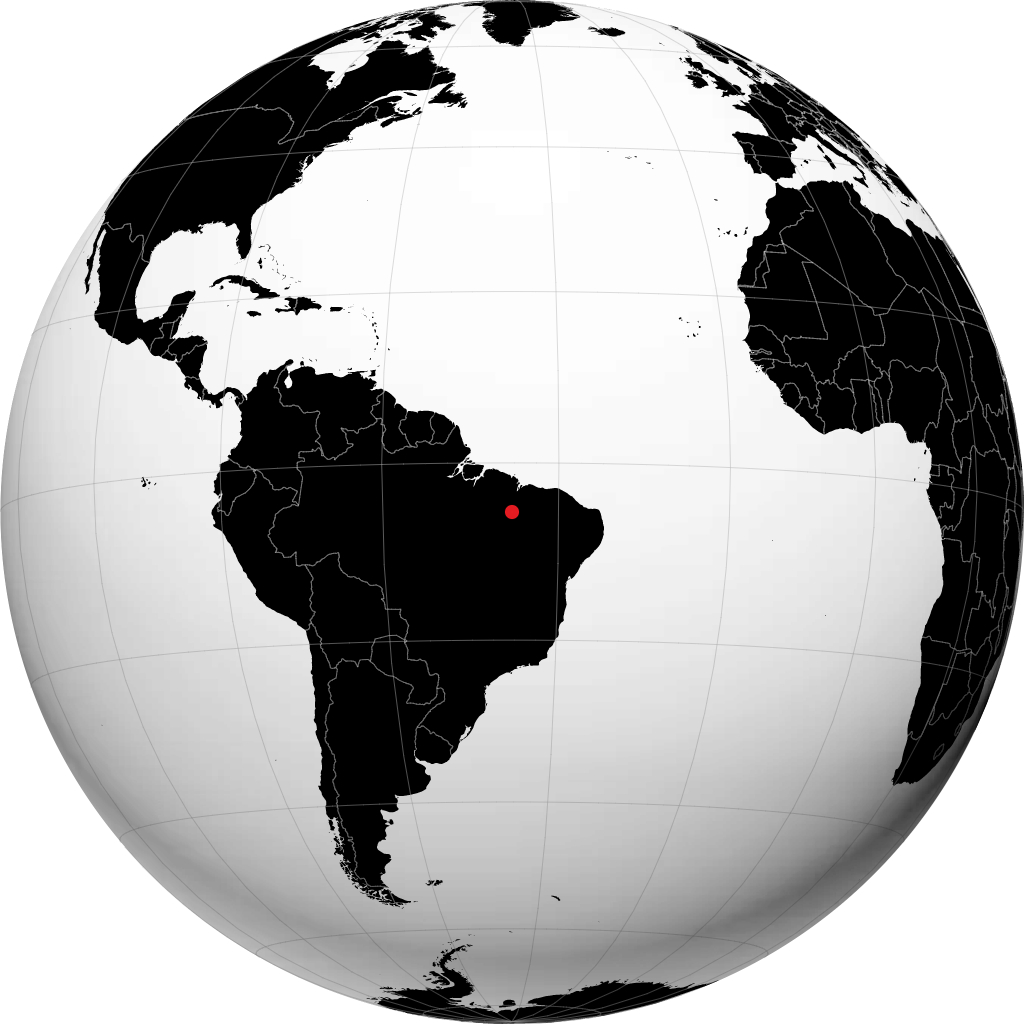 Barra do Corda trên quả địa cầu