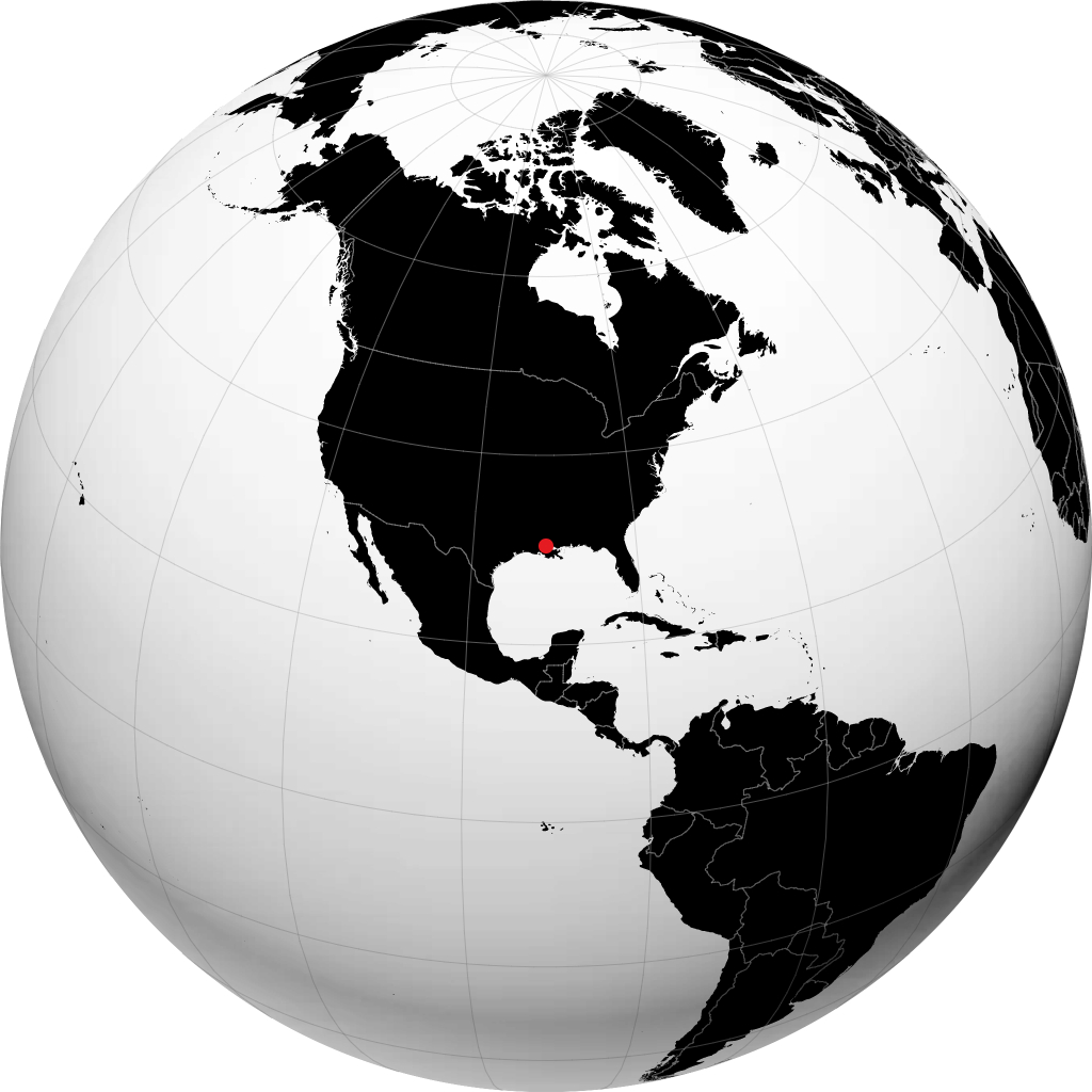 Baton Rouge trên quả địa cầu