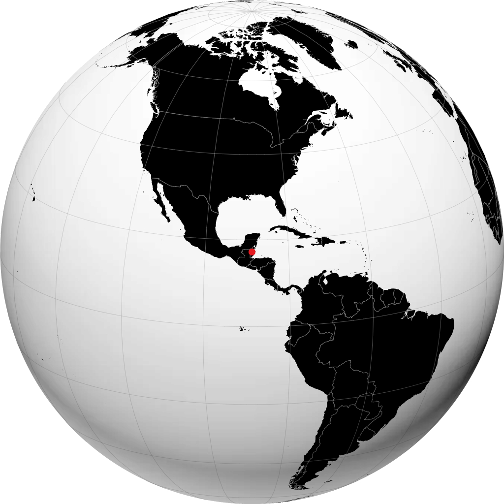 Belmopan trên quả địa cầu
