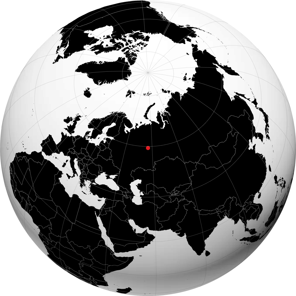 Berezniki trên quả địa cầu