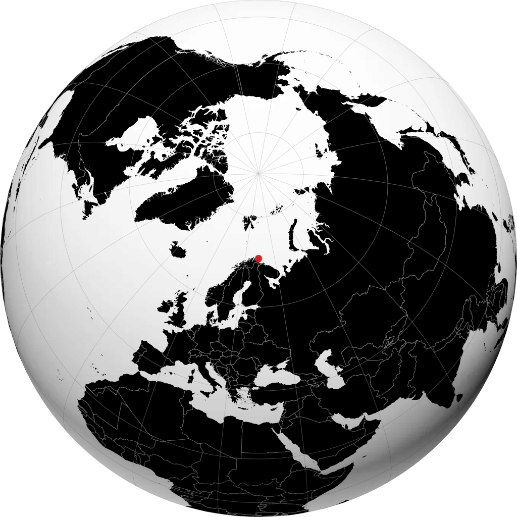 Berlevåg trên quả địa cầu