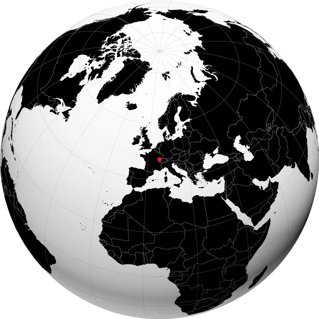 Besançon trên quả địa cầu