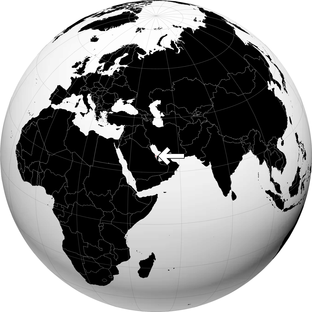 Bahrain trên quả địa cầu