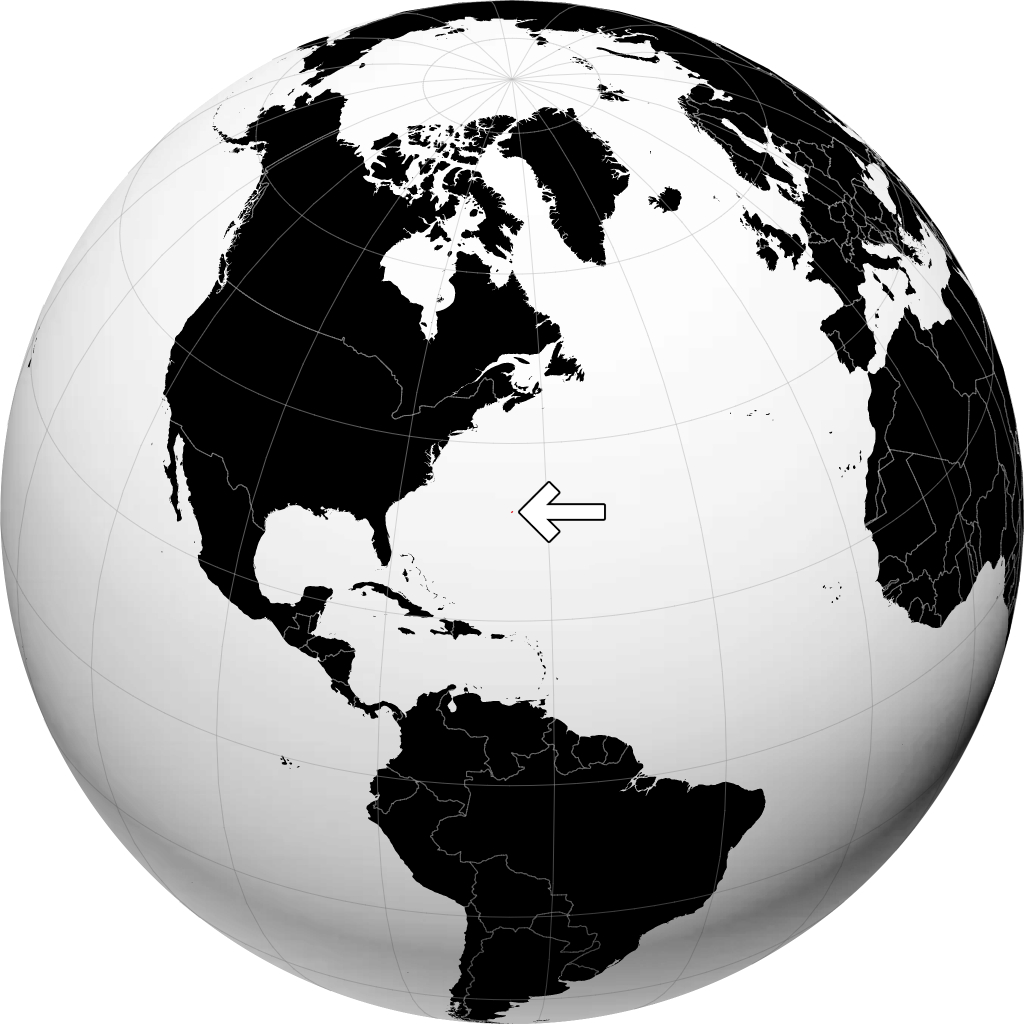 Bermuda trên quả địa cầu