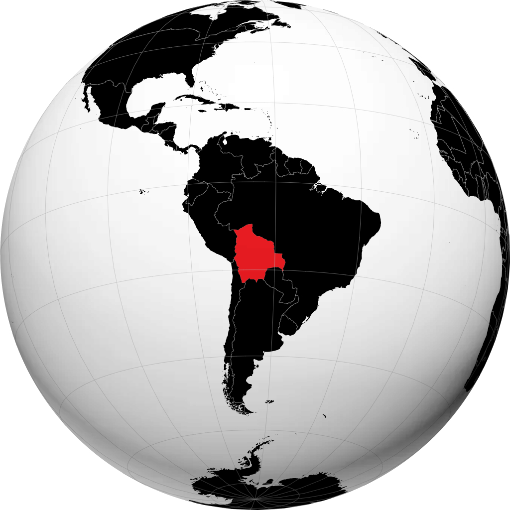 Bolivia trên quả địa cầu