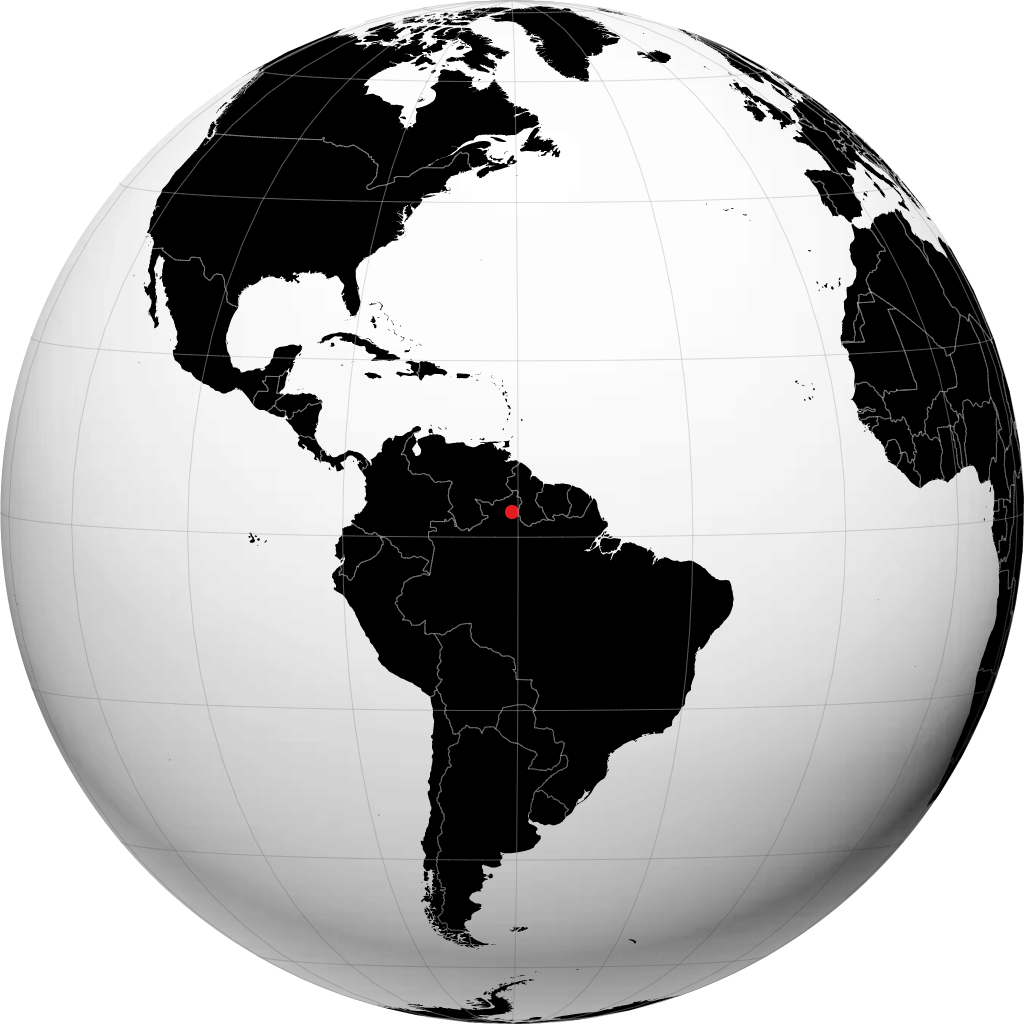 Boa Vista trên quả địa cầu