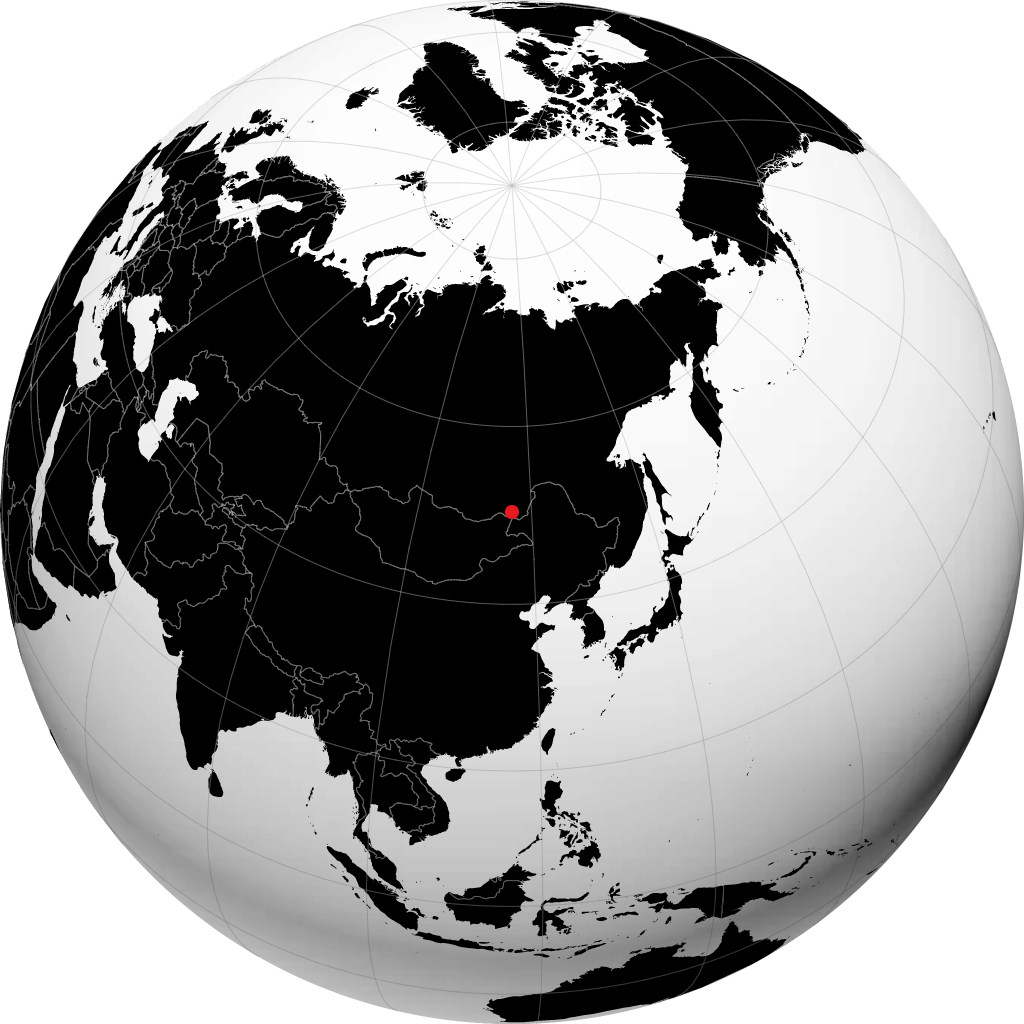 Borzya trên quả địa cầu