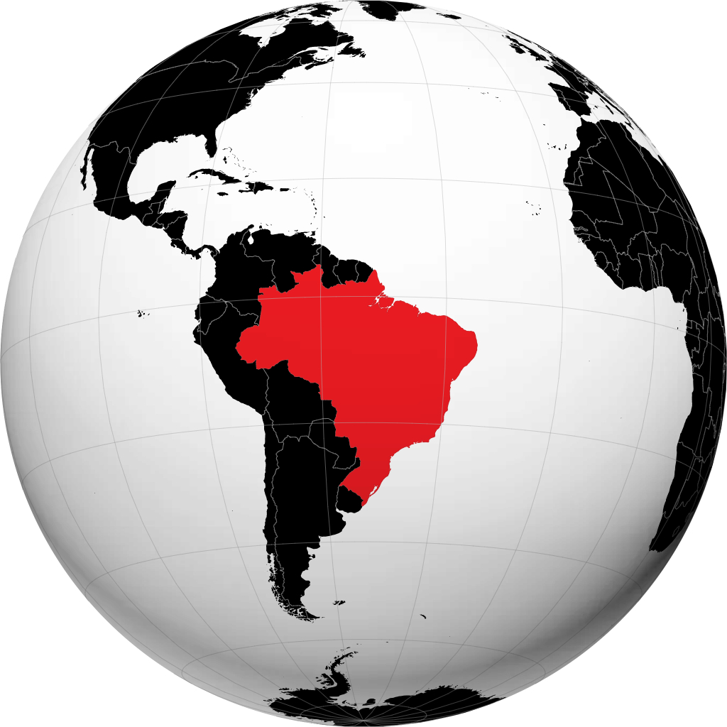 Brazil trên quả địa cầu