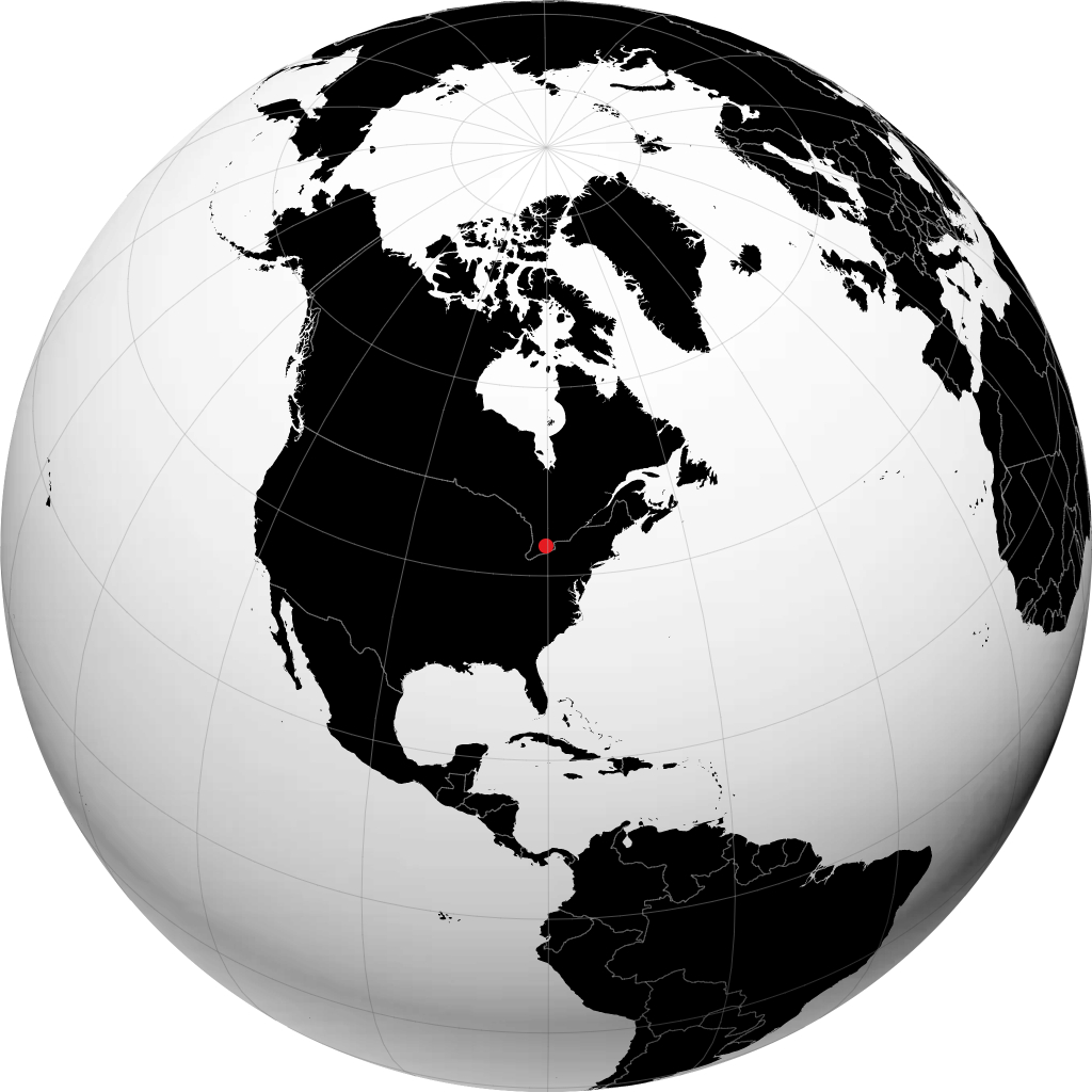 Brantford trên quả địa cầu