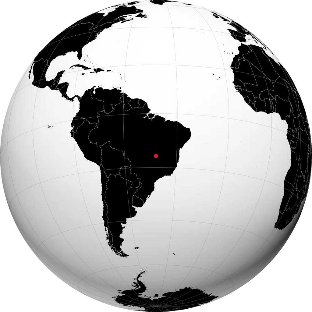 Brasília trên quả địa cầu